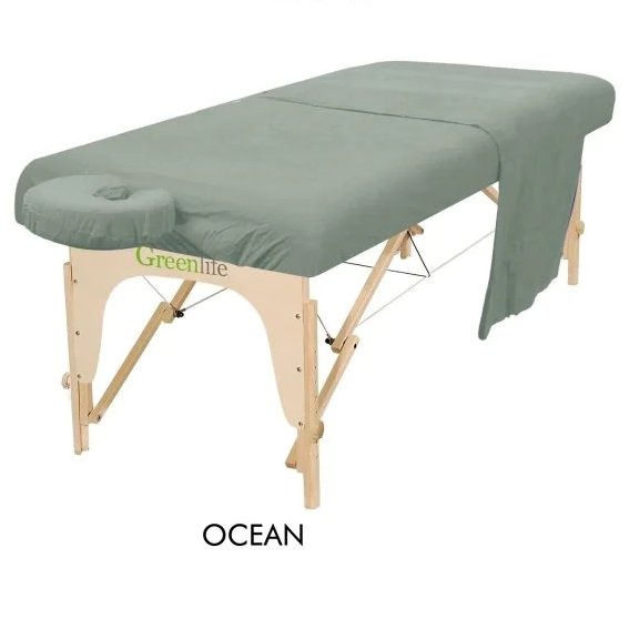 3-Piece Flannel Massage Table Sheet Set - Soft & Durable for Spa, Salon, and Home Massage Therapy Use