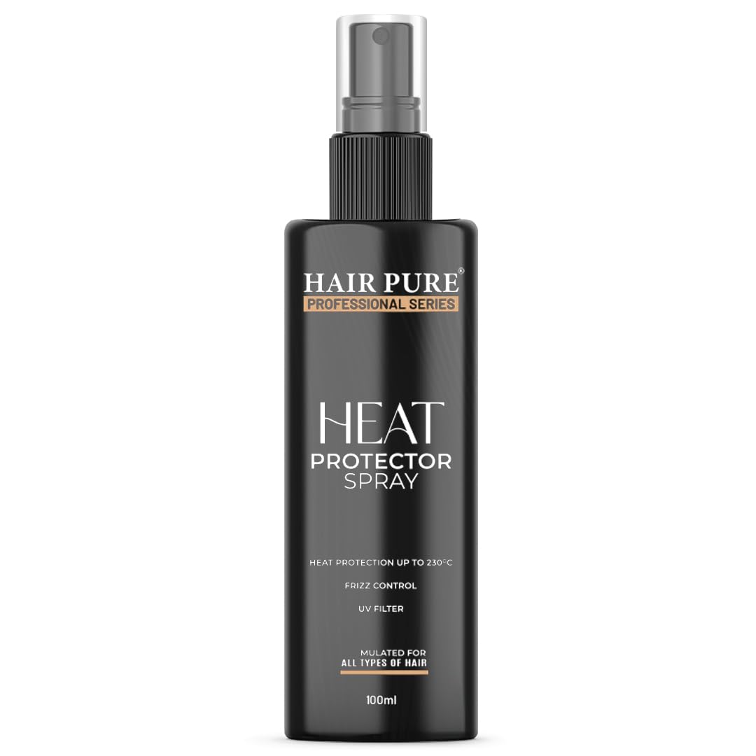 Hair Heat Protectant Spray - Thermal Protection Up to 230°C for Women & Men | Anti-Frizz & Damage Control Styling Spray | Reduces Breakage | Paraben-Free (100ml) | Perfect for Blow Drying, Straightening & Curling