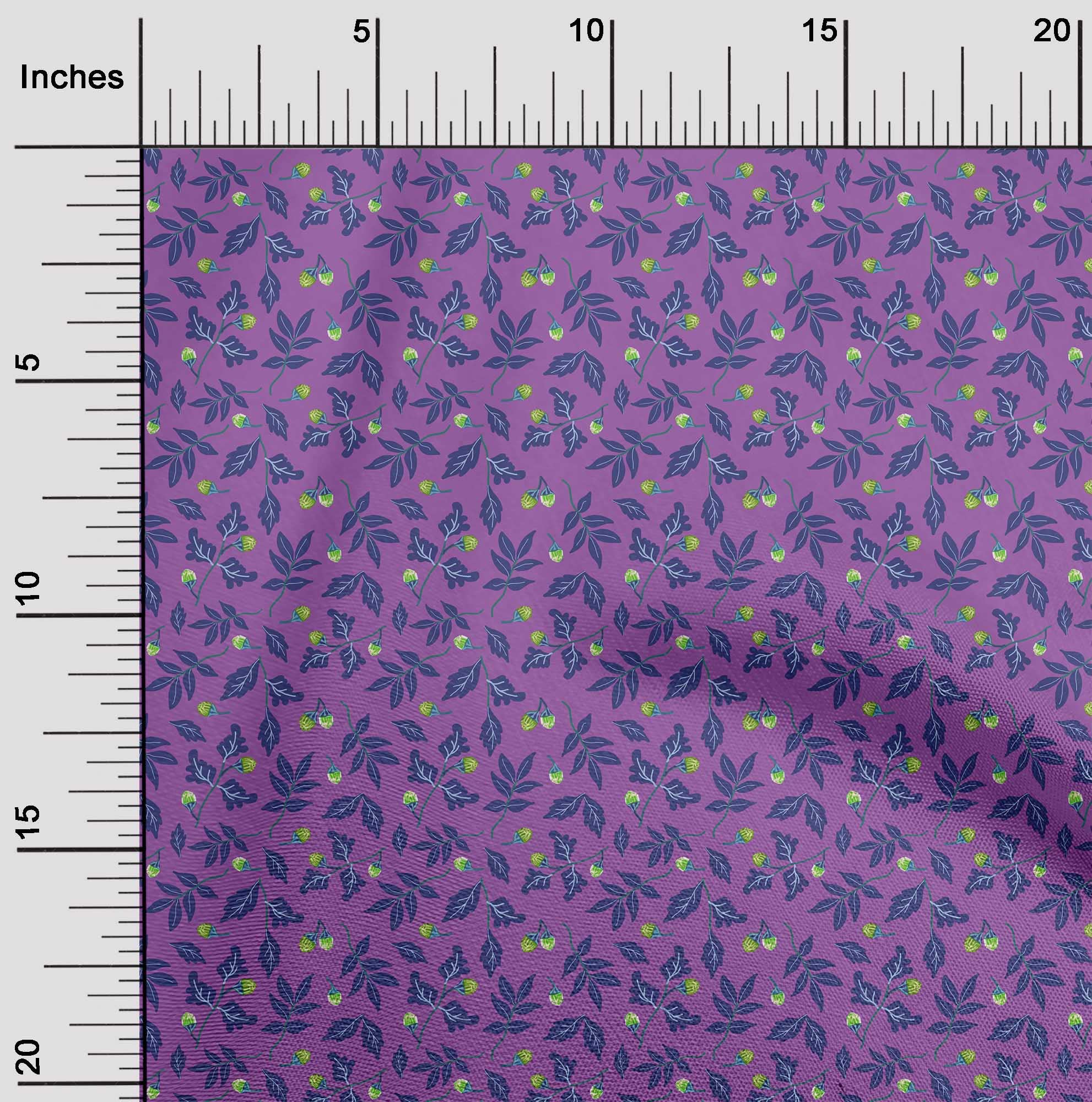 oneOone Rayon Plum Floral Printed Fabric - 56 Inch Wide Sewing Material for DIY Clothing, Dresses & Home Decor | Soft, Lightweight & Durable by The Yard
