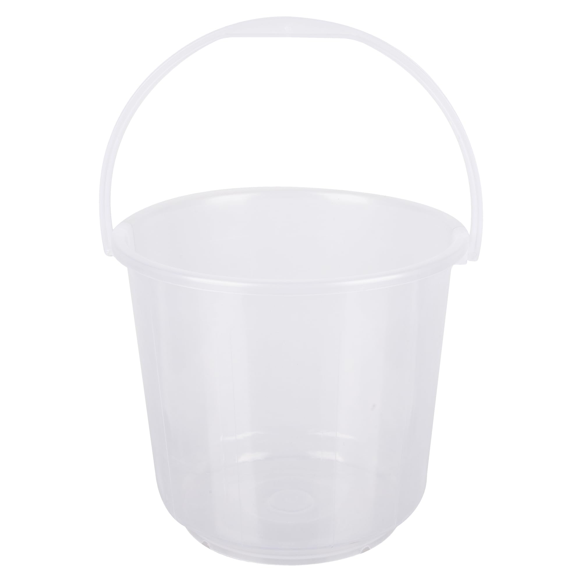 Kuber Industries 7L Transparent Plastic Bucket - Multipurpose Mop Bucket, Storage Container & Water Storage Solution (Pack of 2) - Ideal for Home Cleaning, Gardening & DIY Projects