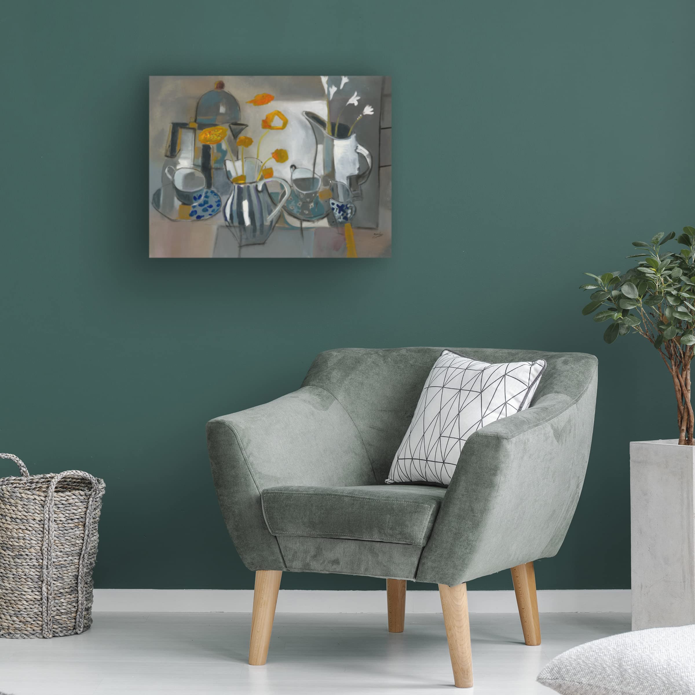 Trademark Fine Art 'Good Day' Canvas Wall Art Print by Azarin - Modern Home Decor for Living Room, Bedroom & Office