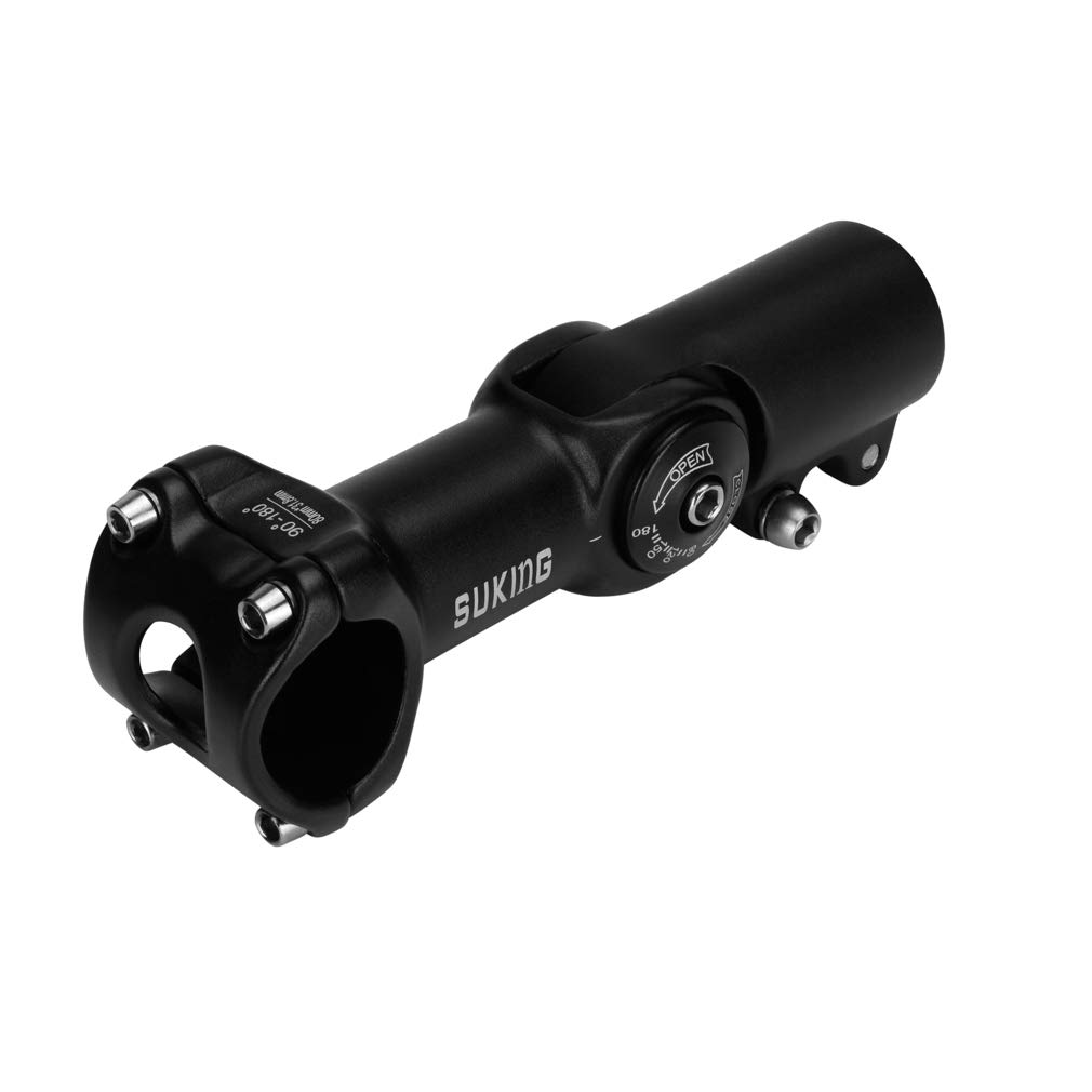 FOMTOR 31.8mm Adjustable Bike Stem 0-90 Degree 80mm MTB Handlebar Stem for Mountain Bike, Road Bike, Fixed Gear & BMX - Perfect for Commuting, Trail Riding & Urban Cycling