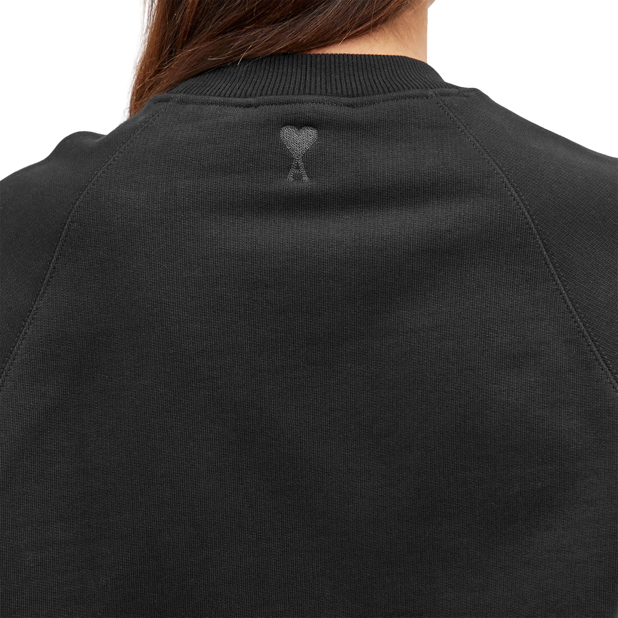 Ami Paris Ami Alexandre Mattiussi Black Sweatshirt for Men | Premium Cotton Pullover Hoodie | Casual Streetwear & Everyday Wear