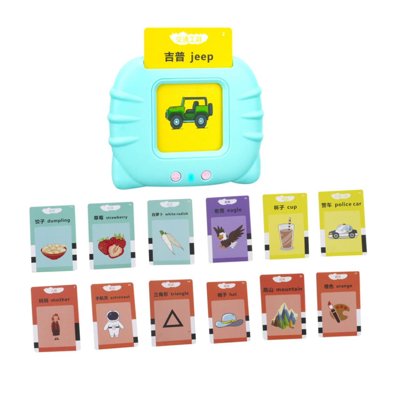 ERINGOGO Early Learning Word Machine - Interactive Plastic Educational Toy for Kids, Toddler Learning Device with Words & Sounds - Perfect for Home, Classroom & Travel Use