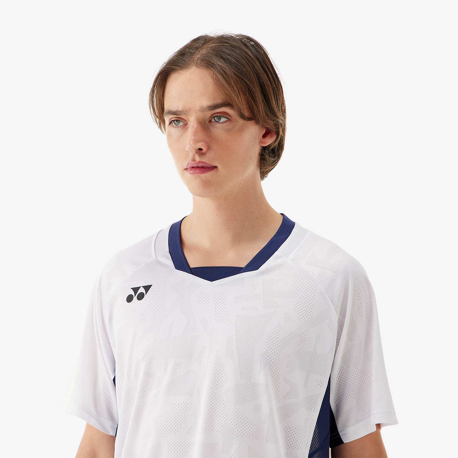 Yonex Men's Crew Neck Tennis Shirt 10634 - White - Perfect for Tennis Matches & Casual Wear