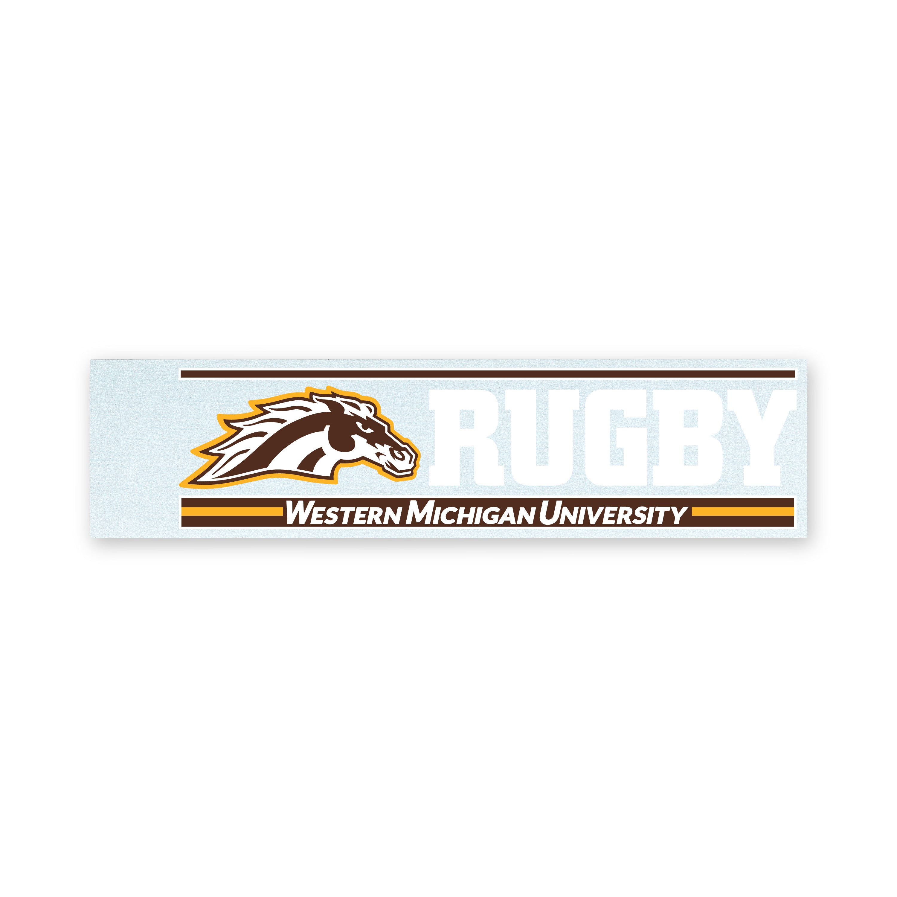 Western Michigan Rugby Team Vinyl Decal Sticker - Durable, Waterproof Car, Laptop, Window Decoration for Fans & Alumni - Perfect for Tailgates, Gamedays & Office Decor