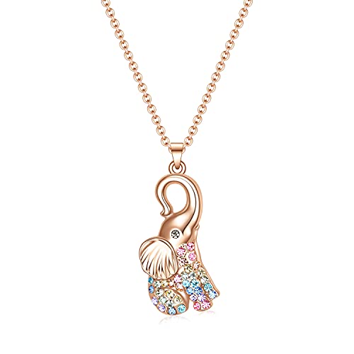 Dainty Elephant Rainbow Gold