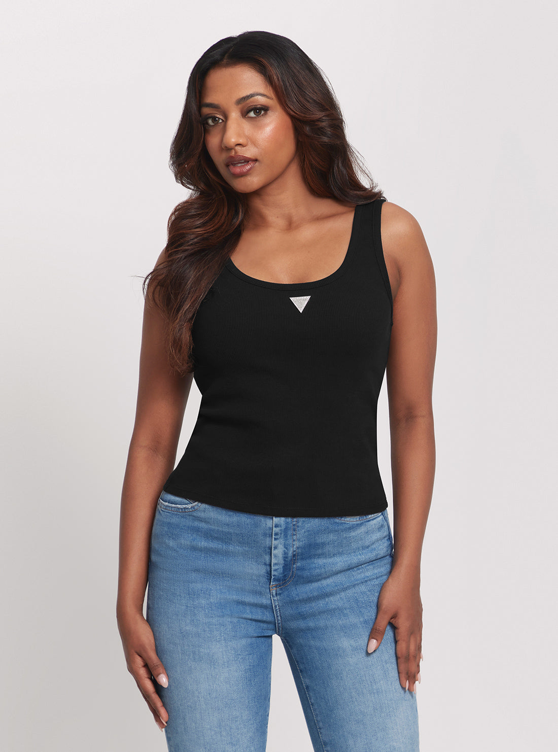 Black Ribbed Knit Tank Top for Women - Stretchy Slim Fit Sleeveless Shirt - Casual Summer Tops for Beach, Gym & Everyday Wear