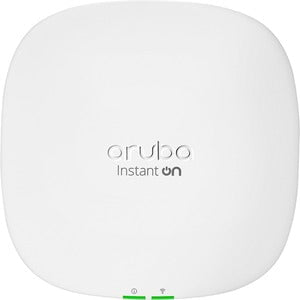 Aruba Instant On AP25 Dual Band 802.11ax WiFi 6 Wireless Access Point | 5.3Gbps Speed | 2.4GHz & 5GHz | MIMO Technology | 2.5GbE Port | Wall/Ceiling/Rail Mountable | Ideal for Office, Home & Small Business Networks