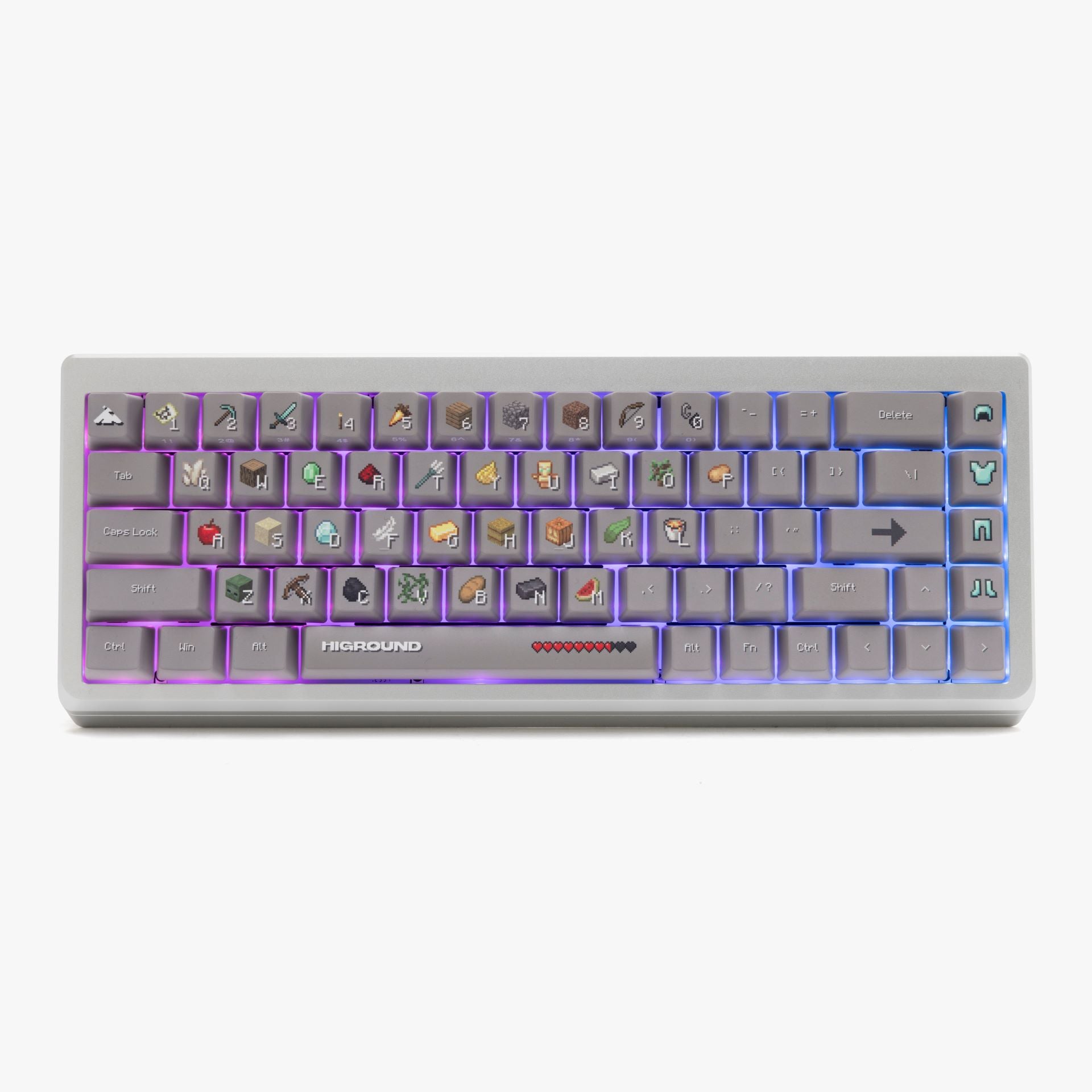 HG x Minecraft Summit 65 Mechanical Gaming Keyboard - Wireless RGB Backlit, Compact 65% Layout for PC/Mac - Perfect for Gaming, Coding & Office Work