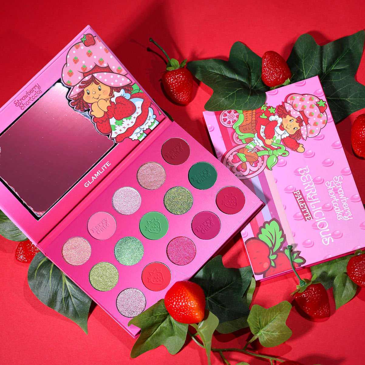 Glamlite Berrylicious Eyeshadow Palette - Strawberry Shortcake Makeup Collection | Vegan & Cruelty-Free | Perfect for Everyday Wear & Special Occasions