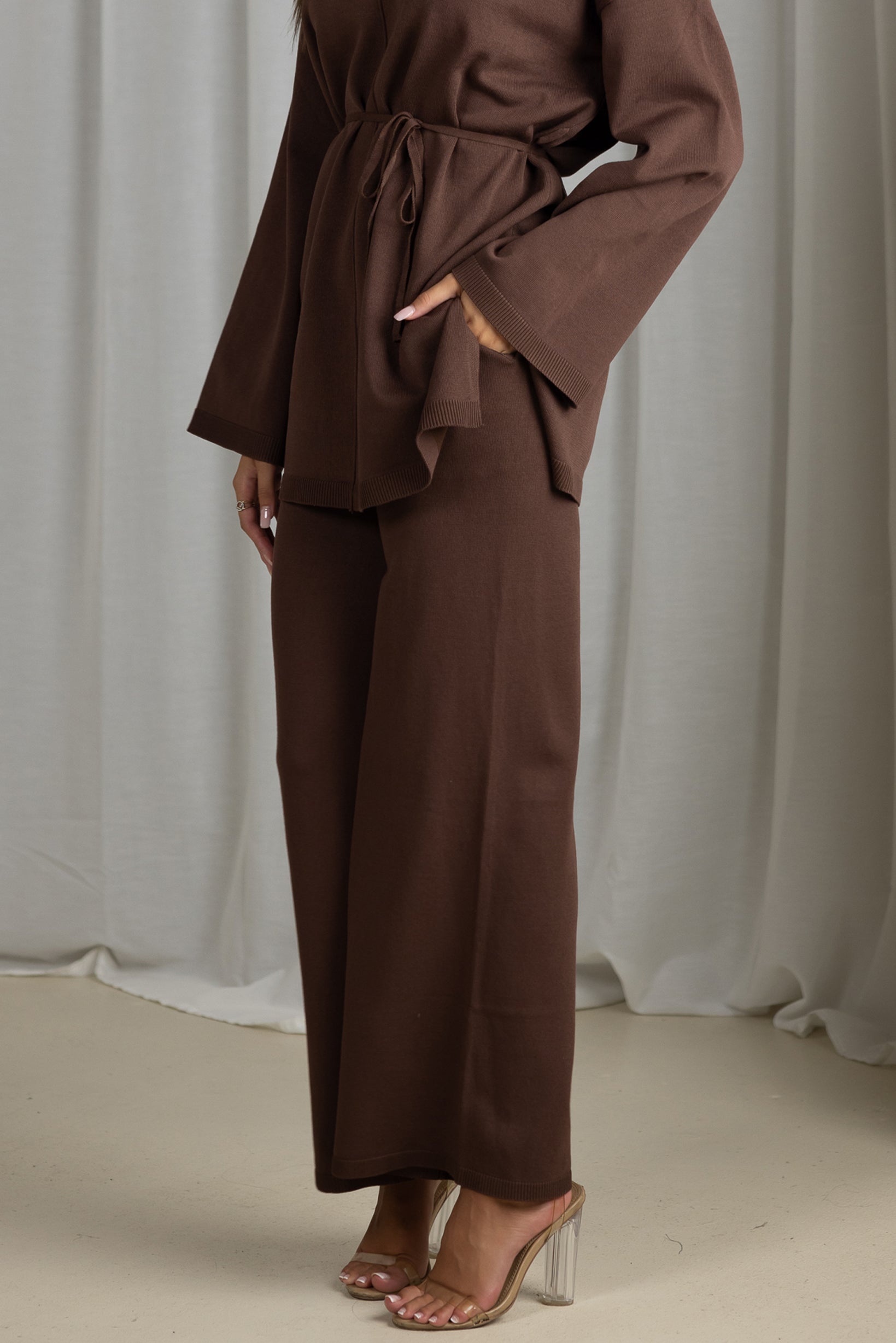 Innara Knit Pants and Top Set for Women - Soft Comfortable Outfit for Lounge, Travel & Home Wear