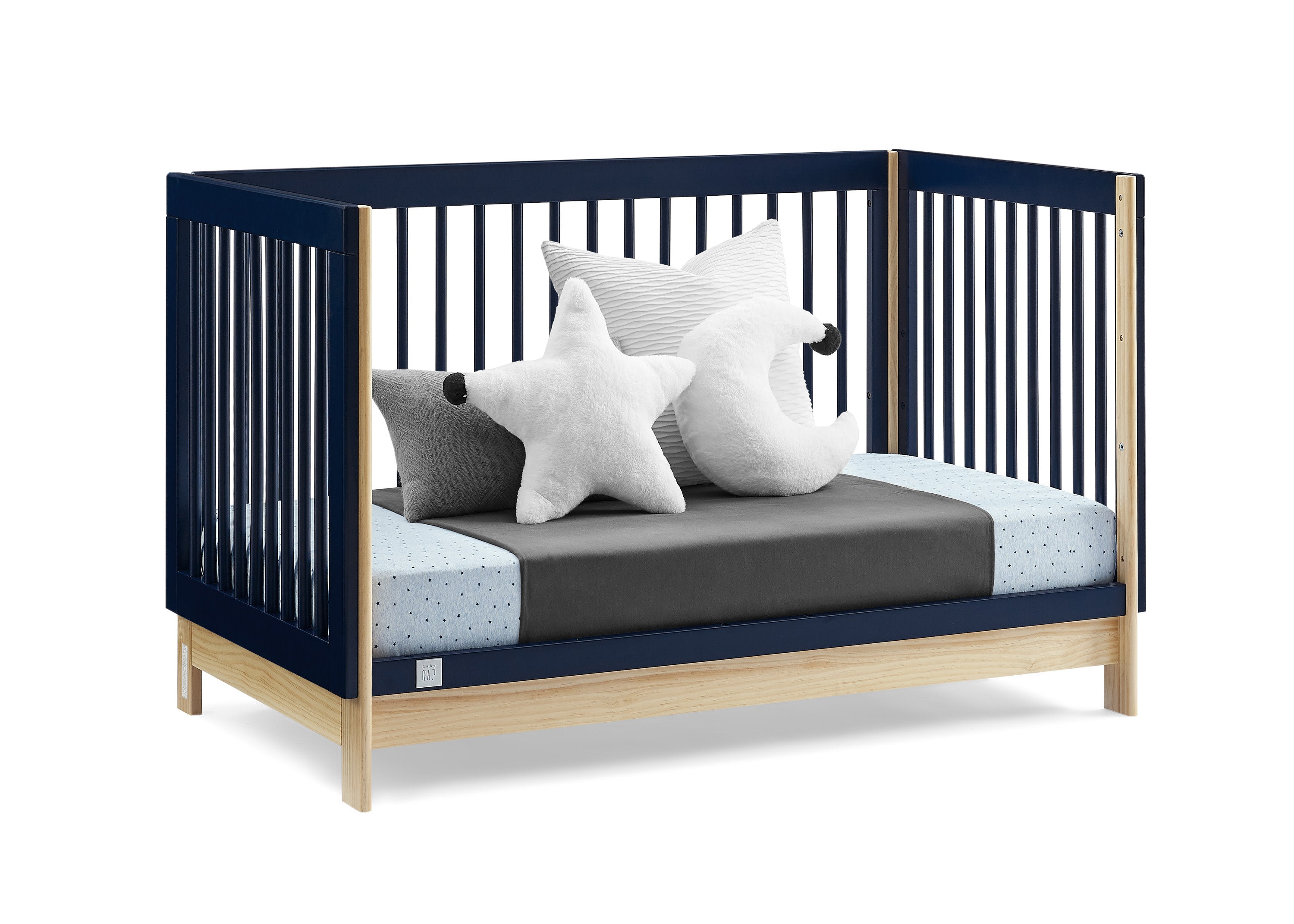 BabyGap Tate 4-in-1 Convertible Crib - Nursery Essential for Newborn to Toddler | Safe & Stylish Baby Bed for Nursery, Bedroom & Daycare