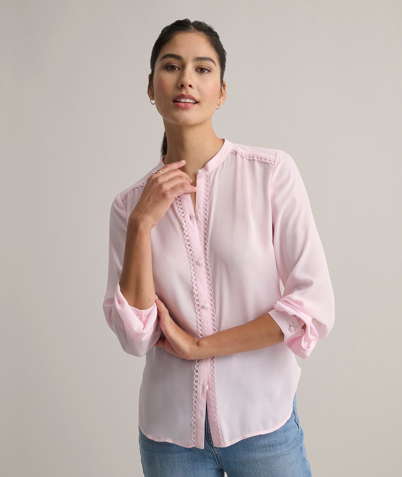 Stylish Solid Tabitha Shirt for Women - Comfortable Casual & Office Wear - Perfect for Work, Dates & Everyday Outfits