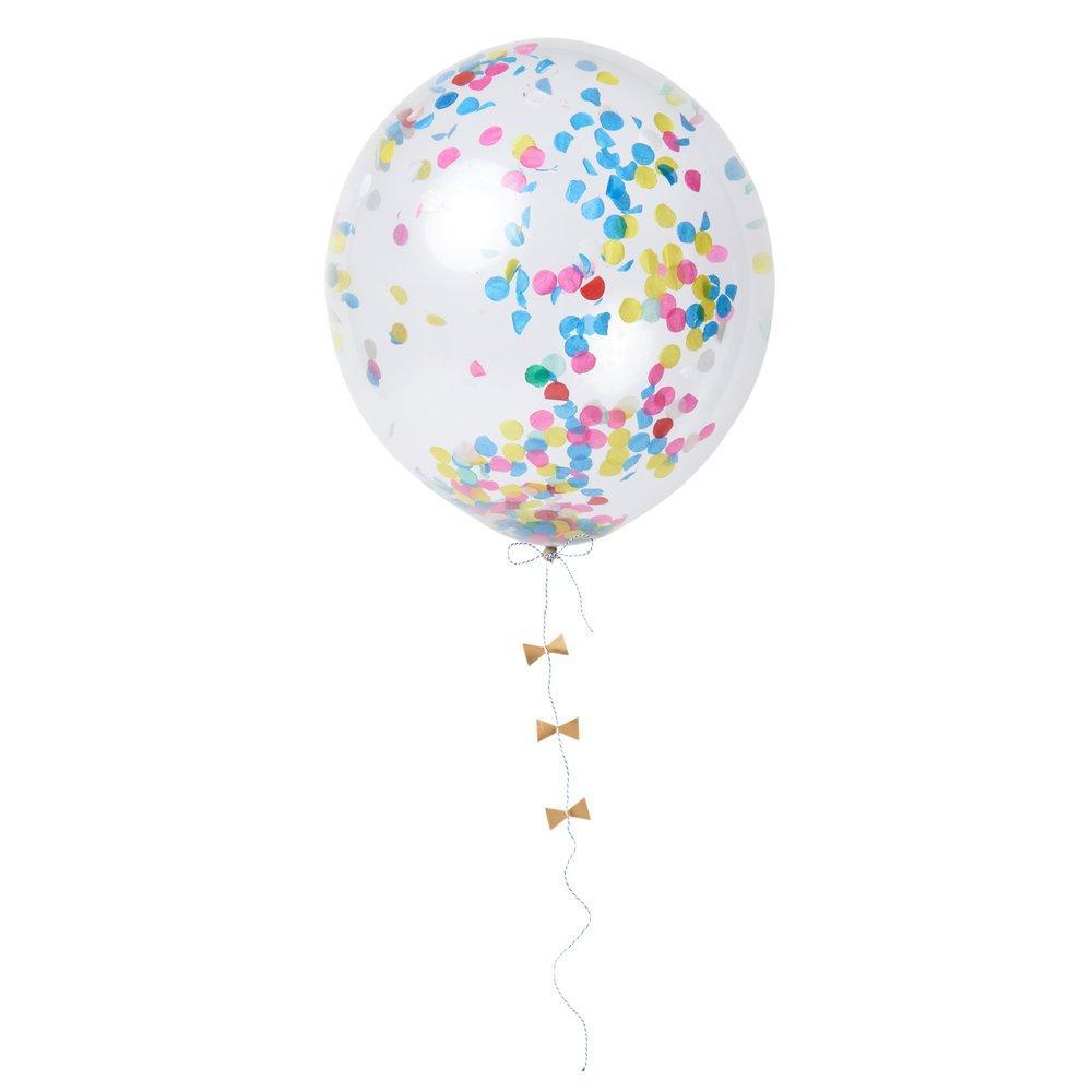 Bright Confetti Balloon Kit - 100 Pieces Colorful Party Balloons with Metallic Confetti for Birthday, Wedding & Baby Shower Decorations - Perfect for Indoor/Outdoor Celebrations