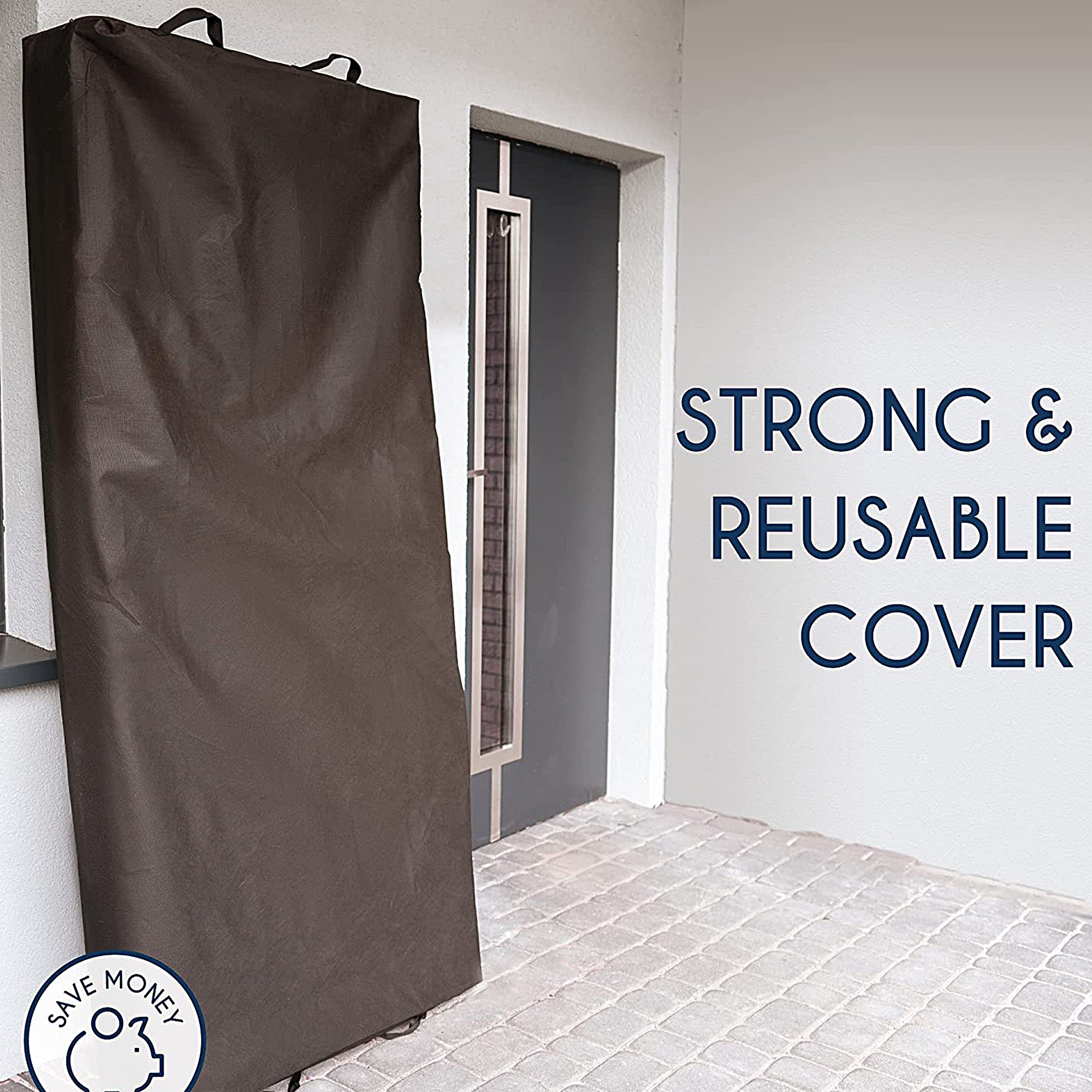 Queen Size Mattress Storage Bag with Extra Strong Zipper & 4 Handles - Waterproof, Reusable Moving & Storage Cover for Bed Protection - Perfect for Home Moving, Long-Term Storage, and Mattress Transportation