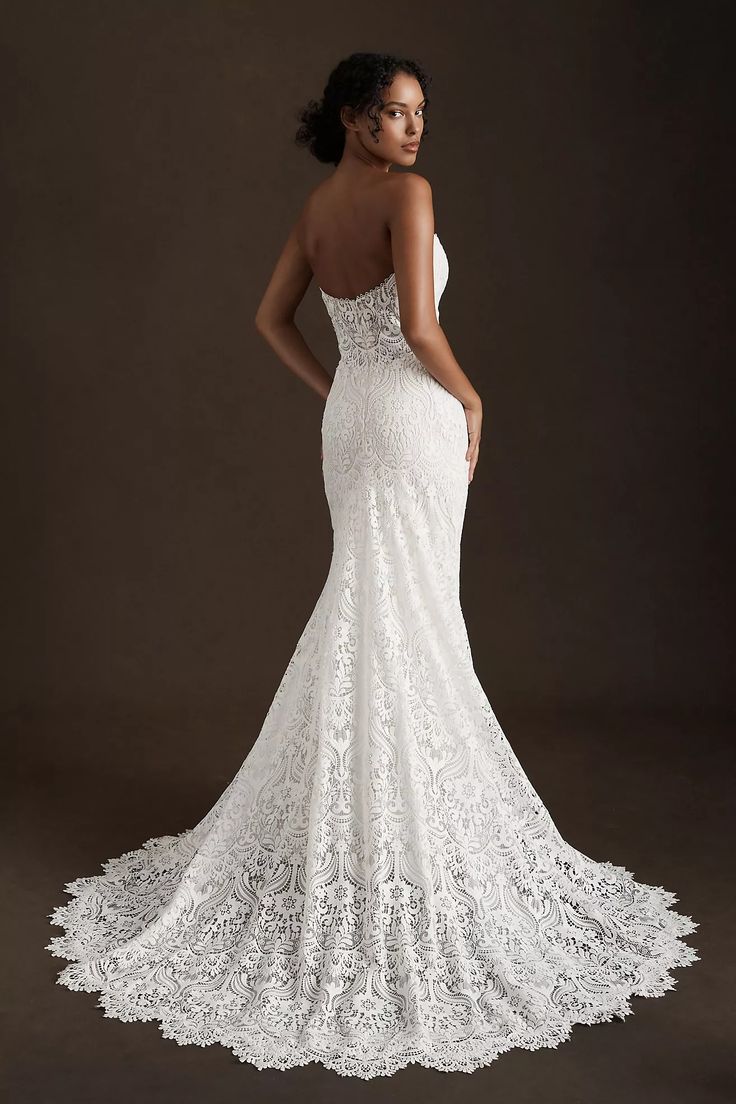Willowby Yesenia Wedding Gown - Elegant Lace Bridal Dress for Bride, Perfect for Beach, Garden & Outdoor Ceremonies