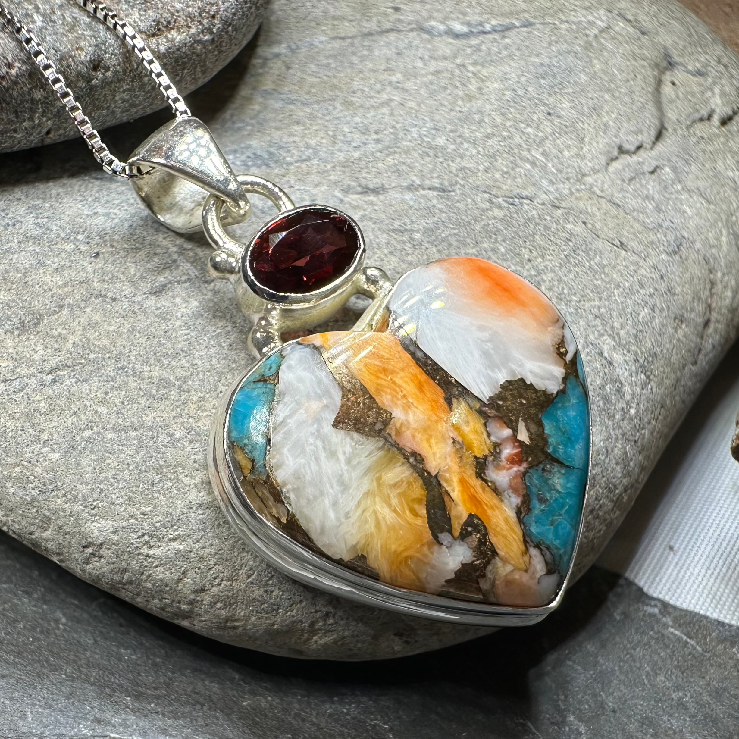 Colorful Heart Necklace - Elegant Dainty Jewelry for Women | Perfect Gift for Valentine's Day, Anniversary & Everyday Wear