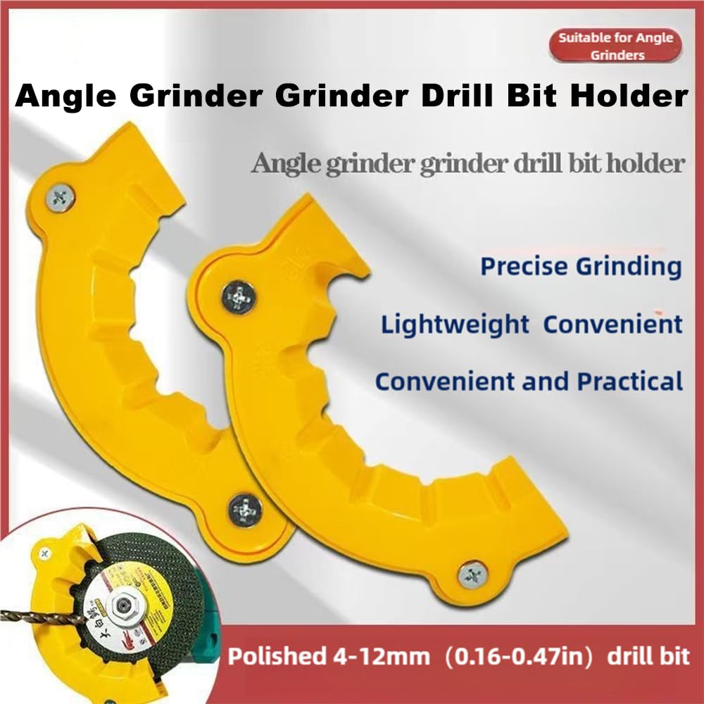 2025 New Drill Bit Sharpener - Angle Grinder Attachment, Drill Sharpening Jig & Grinder Tool for Various Bit Sizes | Perfect for Metalworking, Woodworking & DIY Home Projects