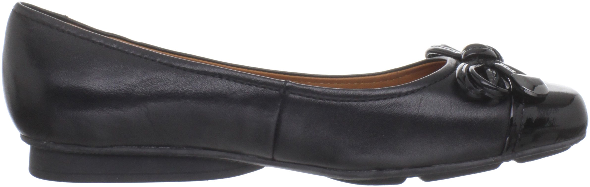 Geox Women's Stefany Ballerina Flats - Comfortable Leather Ballet Shoes for Work, Travel & Everyday Wear