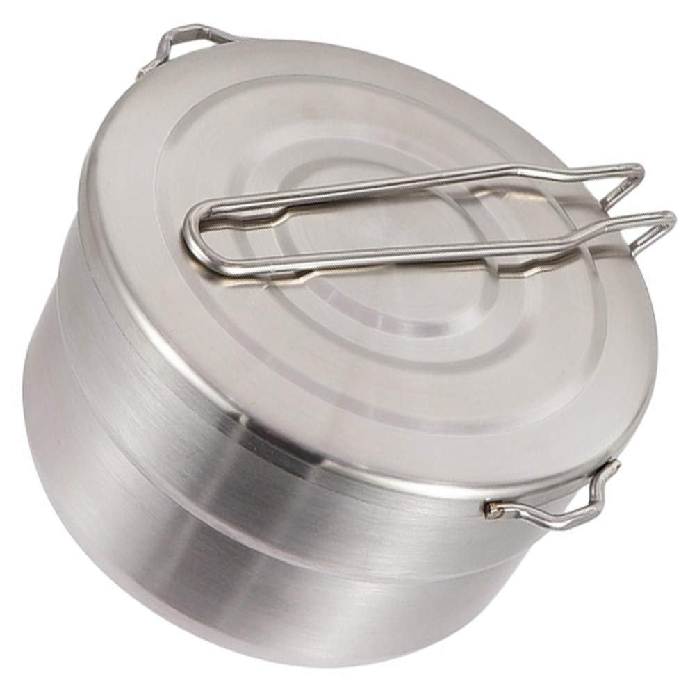 BESPORTBLE Portable Bento Pot - Lightweight Foldable Camping Cookware for Backpacking, Hiking, Mountaineering & Outdoor Adventures - Perfect for Picnics, Travel & Emergency Preparedness