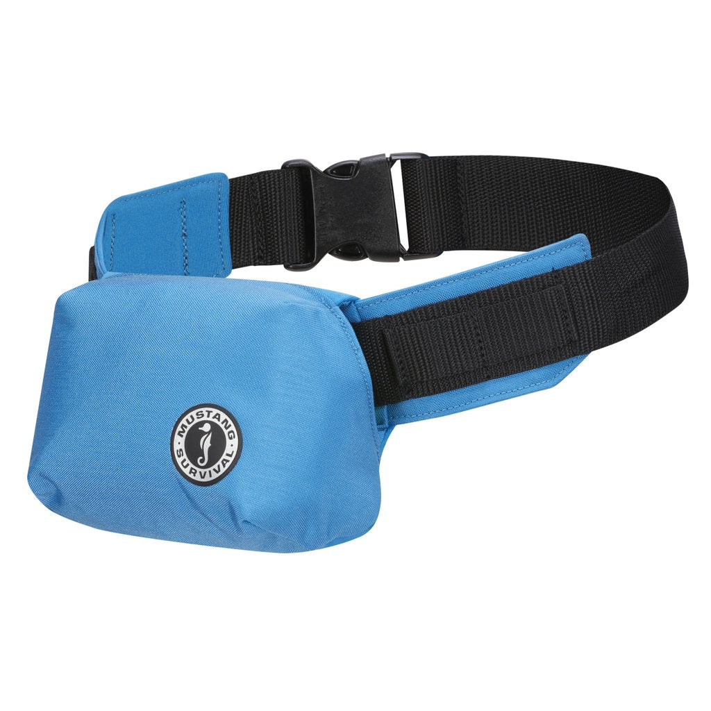 Mustang Minimalist Belt Pack PFD - US Coast Guard Approved Life Jacket for Kayaking, Boating & Water Sports (Azure Blue)
