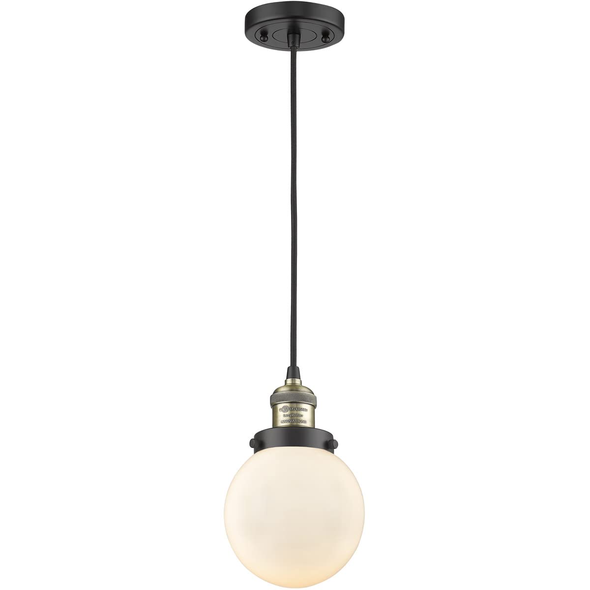 Innovative 6-LED Mini Pendant Light - Black Antique Brass Finish, Modern Hanging Fixture for Kitchen Island, Dining Room, or Bedroom Lighting