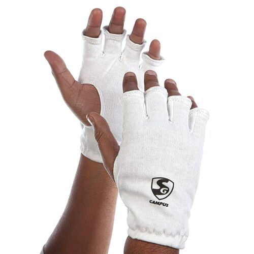 SG Campus Junior/Youth Cricket Batting Inner Gloves - Half Finger Design for Comfort & Grip - Perfect for Practice Sessions & Youth Cricket Matches
