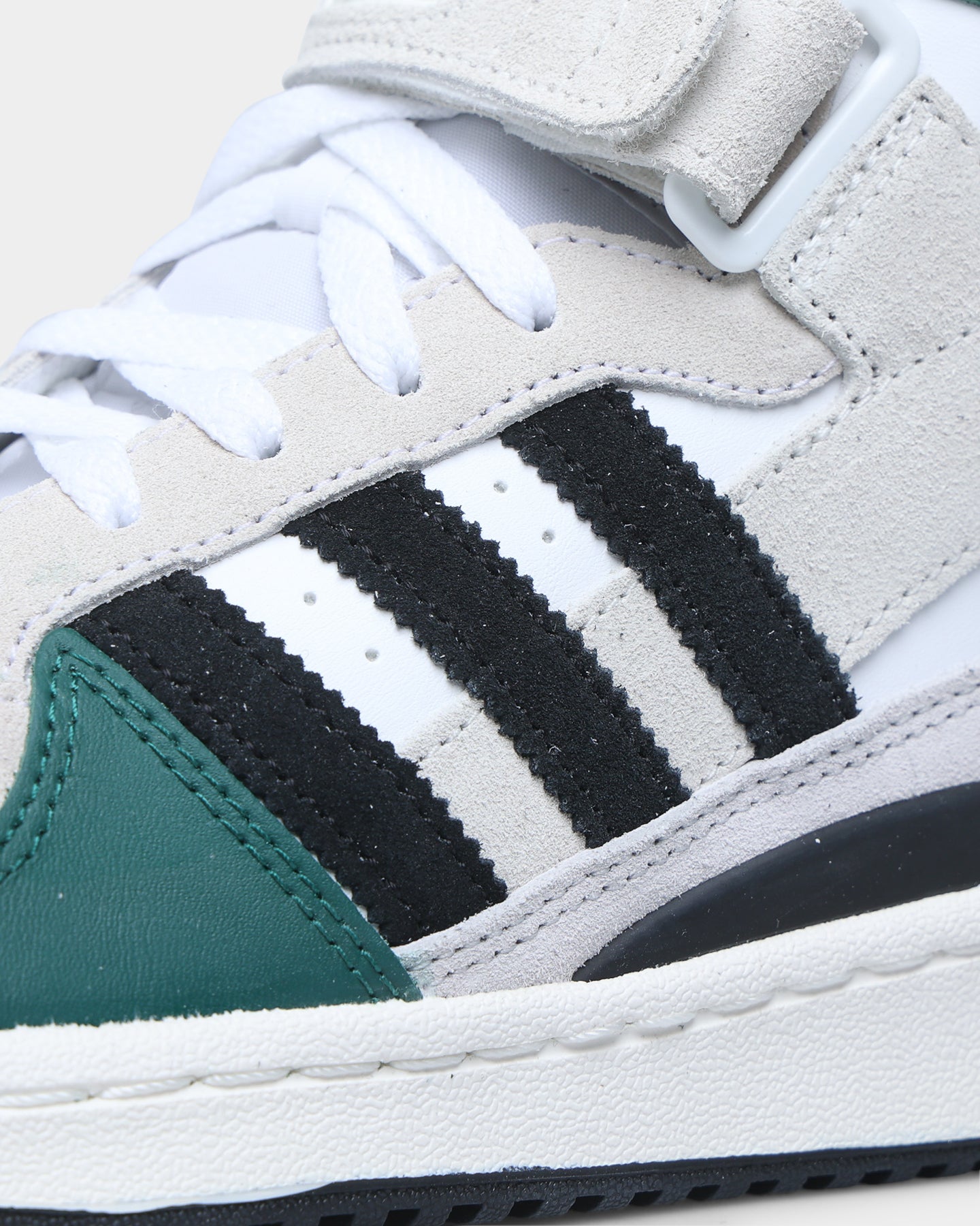Adidas Women's Forum Mid Sneakers - White/Core Black/Collegiate Green Athletic Shoes for Running, Gym & Casual Wear