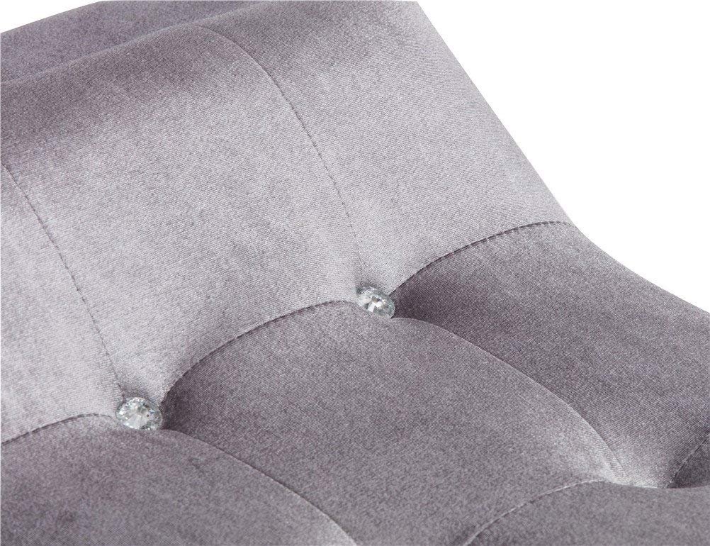 Haobo Tufted Fabric Upholstered Bed Bench Ottoman Footstool - 2-Seater Gray Storage Stool for Bedroom, Living Room & Entryway - Perfect for Sitting, Lounging & Extra Storage