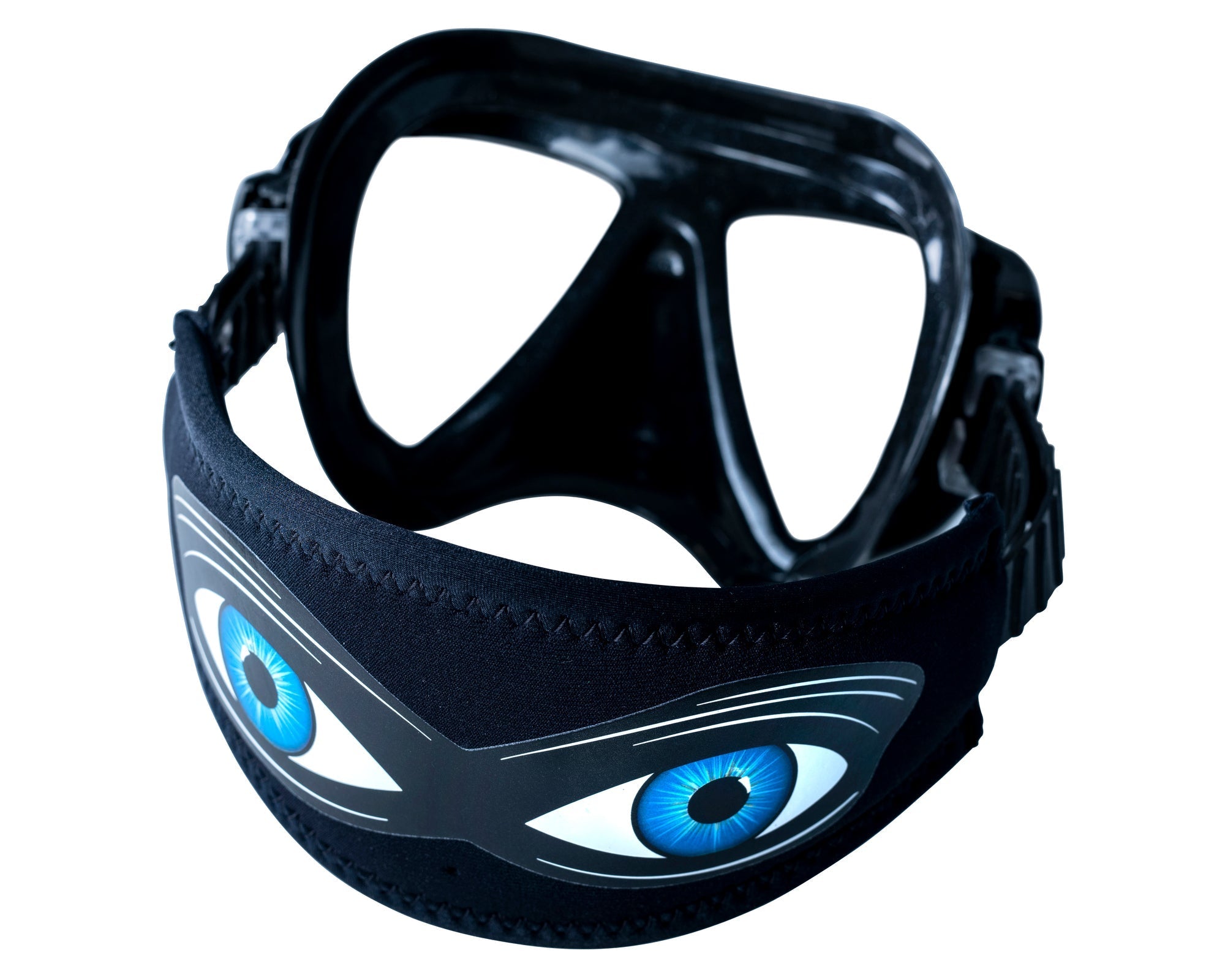 Shark Eyes Mask Tamer - Adjustable Mask Strap Comfortable for Adults & Kids - Perfect for Sports, Travel and Daily Use