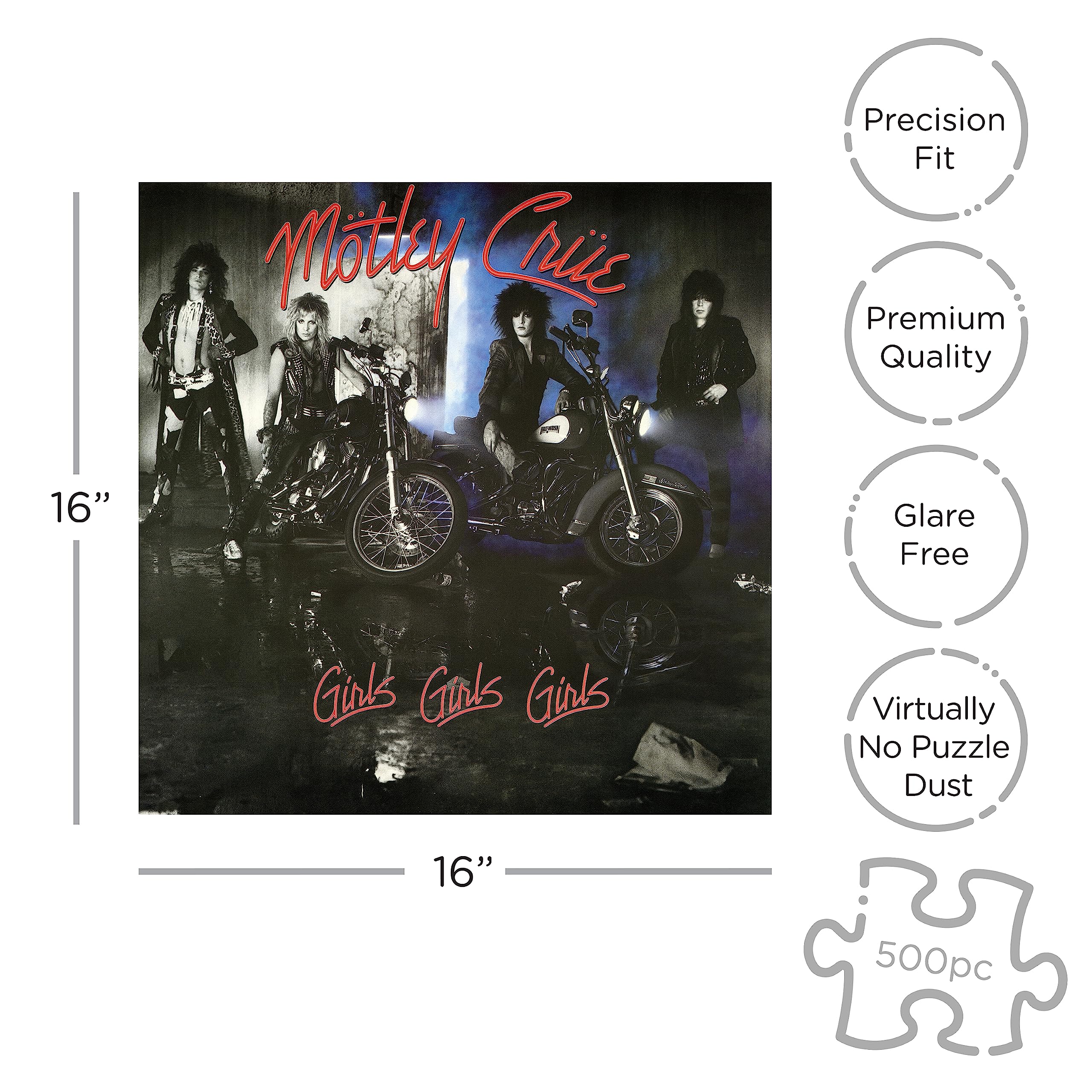 Motley Crue 1000 Piece Jigsaw Puzzle - Rock Band Music Theme for Adults & Teens - Perfect for Home Decor, Gifts & Relaxation