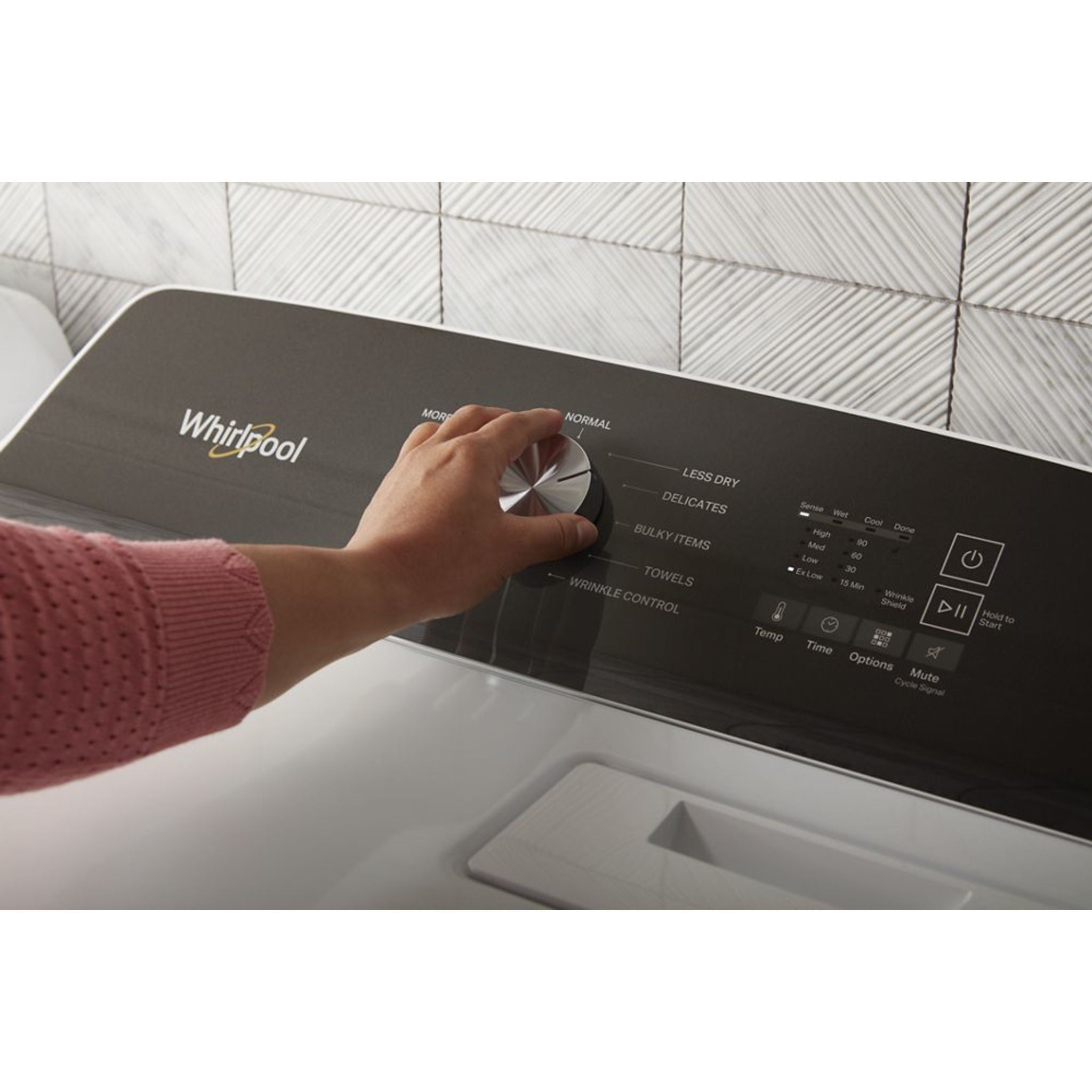 Whirlpool YWED5050LW Electric Dryer - White, Large Capacity, Energy Efficient for Home Laundry Room | Perfect for Families, Apartments & Laundry Rooms