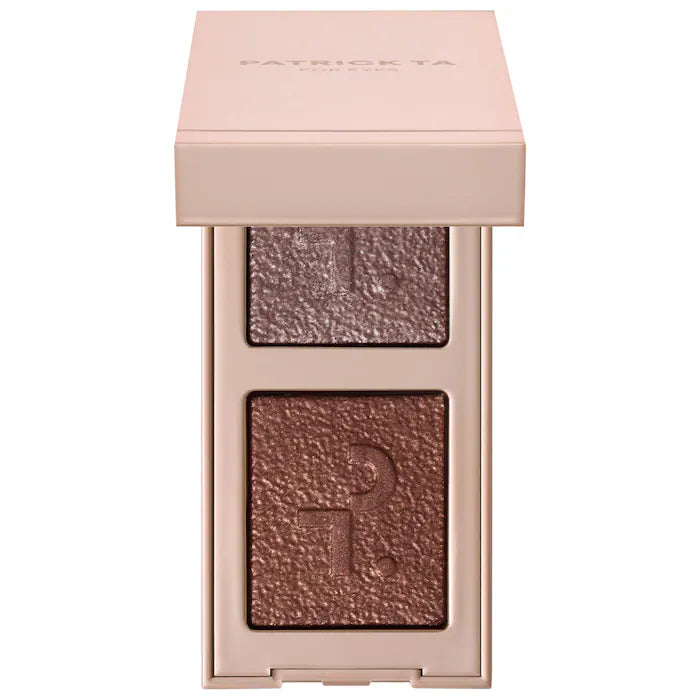 Patrick TA Major Dimension Eye Illusion Duo Eyeshadow Palette - Long-Lasting Matte & Shimmer Shades for Day & Night Makeup Looks | Perfect for Professional Artists & Everyday Glam