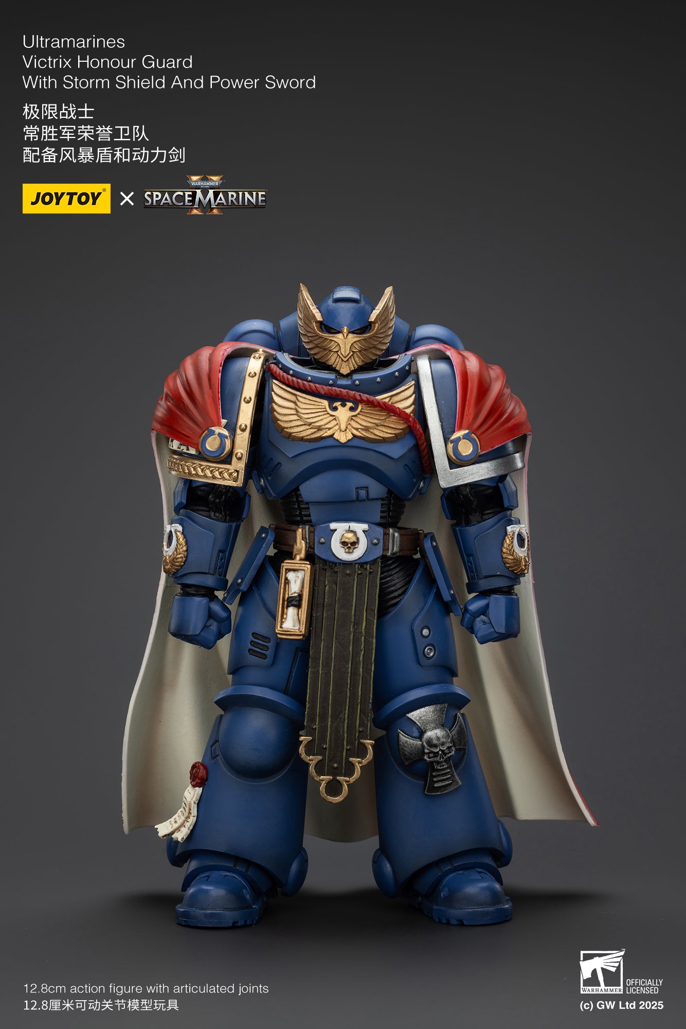 Pre Order 1/18 JOYTOY Warhammer 40K Ultramarines Marneus Calgar Action Figure with Victrix Honour Guard - Collectible Miniature for Tabletop Gaming, Display & Warhammer 40K Fans