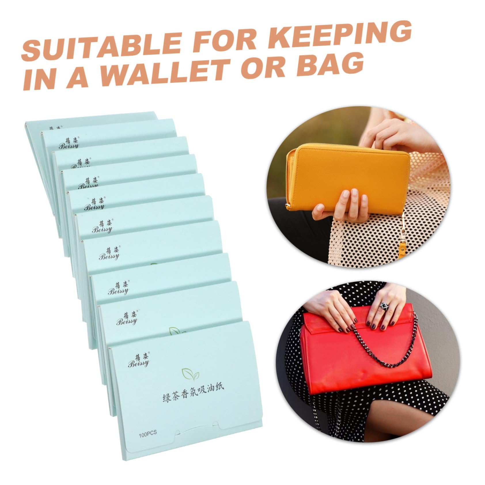 10 Pack Oil Absorbing Blotting Papers for Oily Skin - Clean & Clear DIY Makeup Blotting Sheets | Remove Excess Oil & Shine, Perfect for On-the-Go Touch Ups, Gym, and Travel