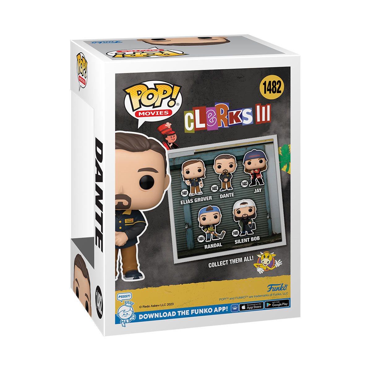 Clerks 3 Dante Exclusive Funko Pop! Vinyl Figure #1482 - Collectible Movie Merchandise for Fans & Pop Culture Enthusiasts