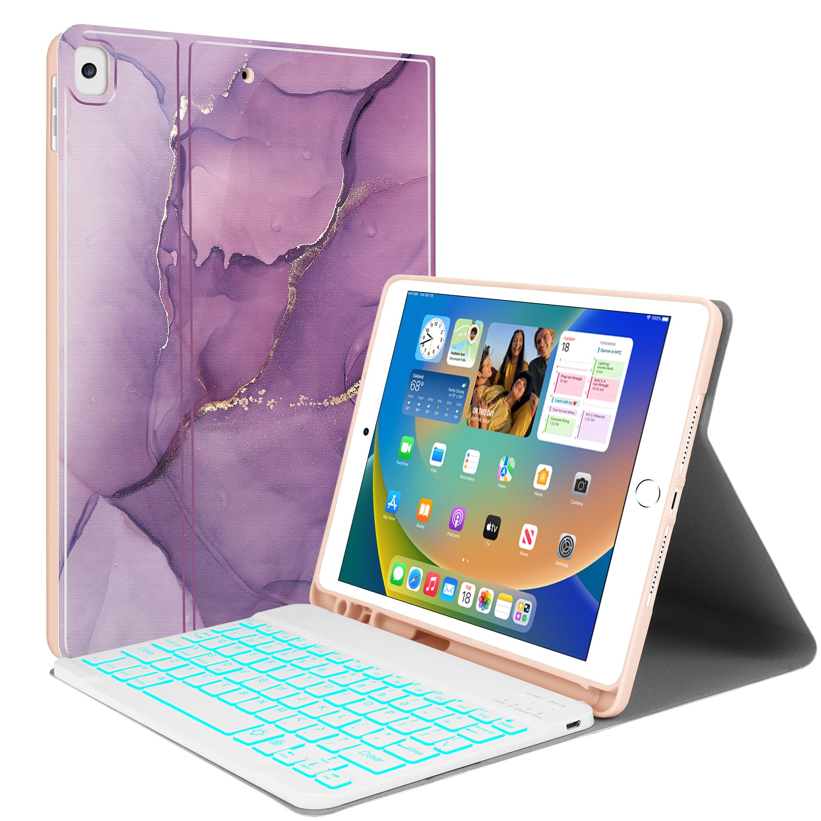 Backlit Wireless Keyboard Case for iPad 10.2