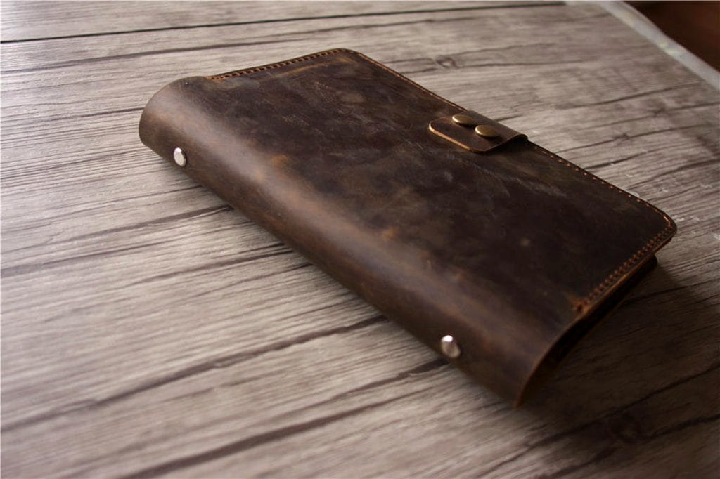 Premium B5 Refillable Brown Leather Binder Organizer - Classic Rustic Style for Office, School & Business Use