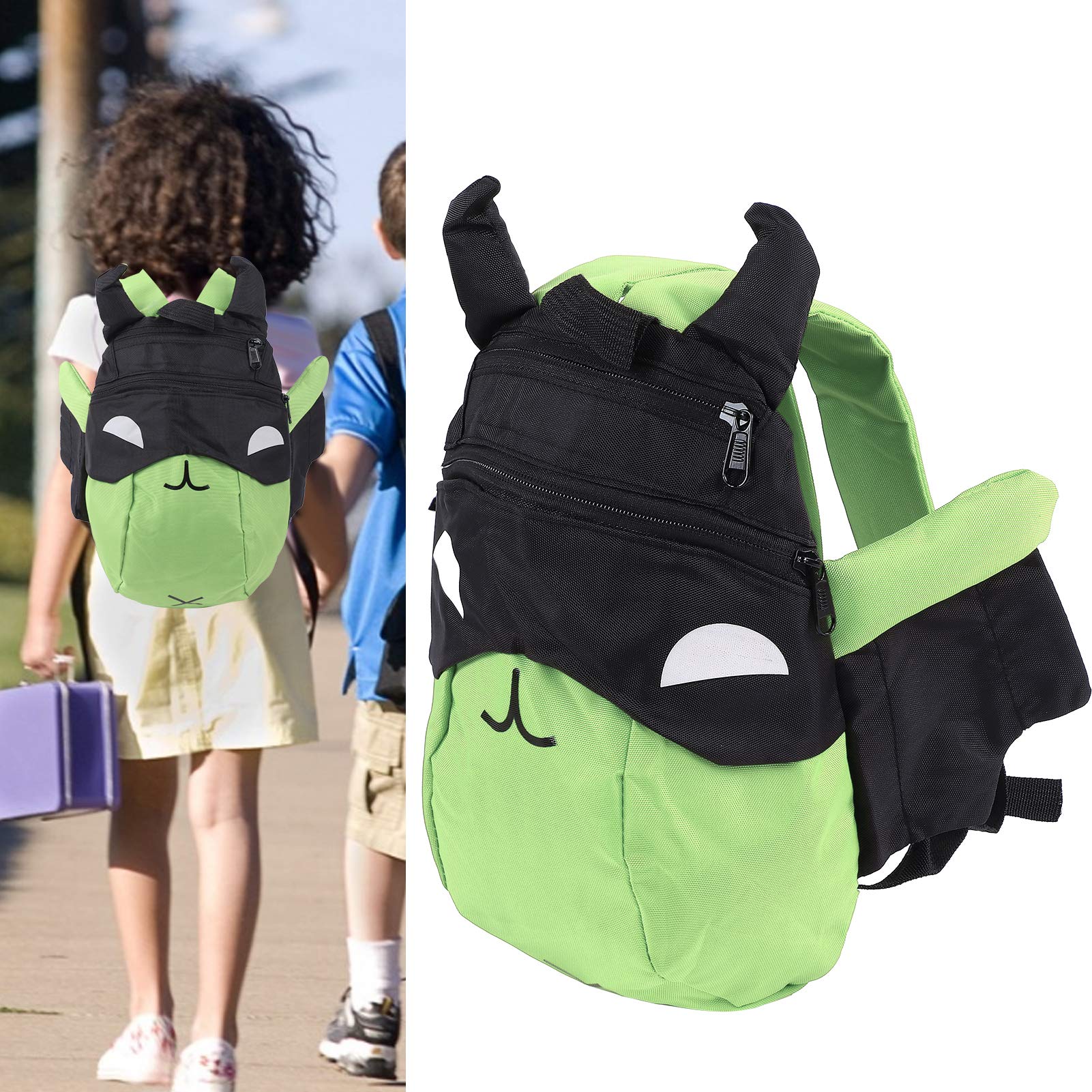 Kids Backpack for School - Durable & Lightweight Green Children's Backpack for Boys & Girls - Perfect for Elementary Students, Daycare & Travel