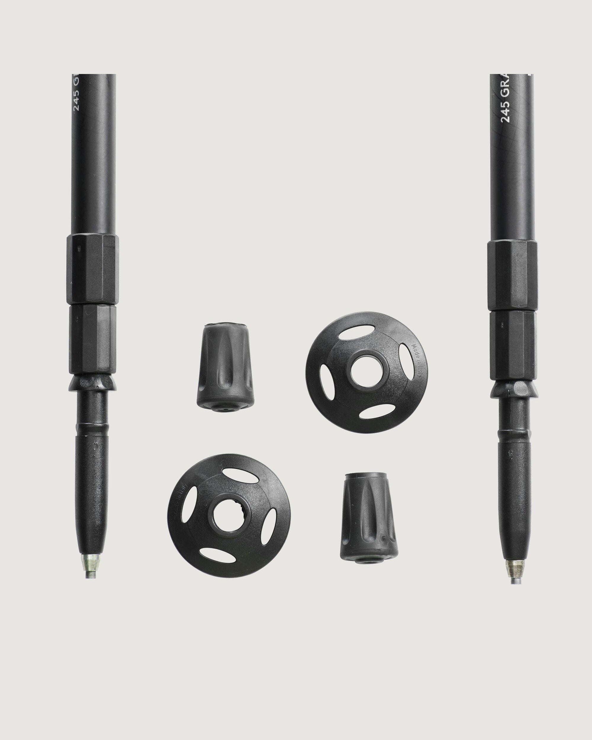 Fizan Trekking Poles Pair - Lightweight Adjustable Hiking Sticks for Men & Women, Black/Red - Perfect for Mountain Climbing, Backpacking & Outdoor Adventures