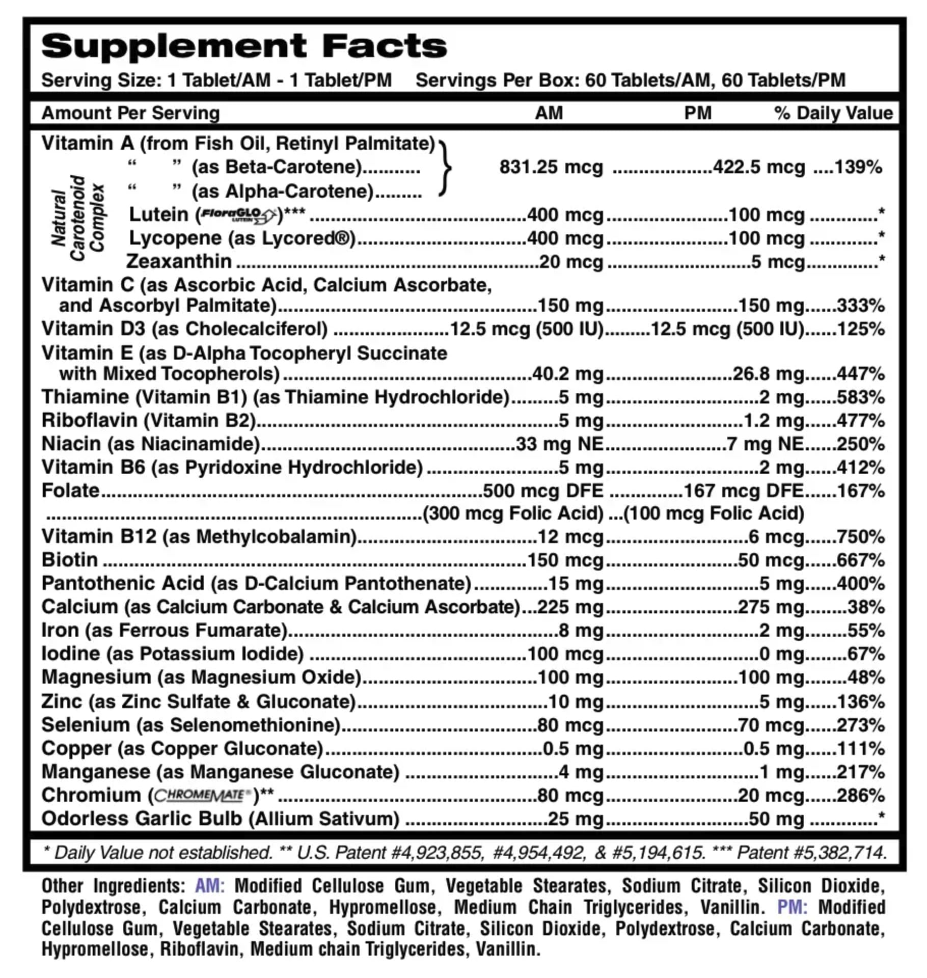 Doctor-Formulated MDR Fitness Tabs AM/PM Multivitamin for Men - Patented Nutrient Timing, Gluten Free, 2 Month Supply - Boost Energy & Recovery for Active Lifestyles