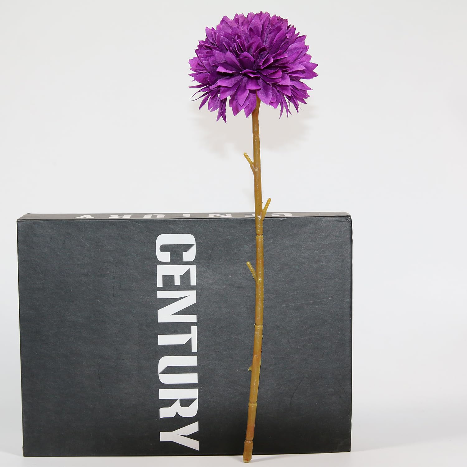 12 Pack Artificial Purple Chrysanthemum Flowers - Faux Ball Bouquet for Wedding, Home, Garden & Party Decorations - Perfect for Centerpieces, Table Arrangements and DIY Floral Crafts