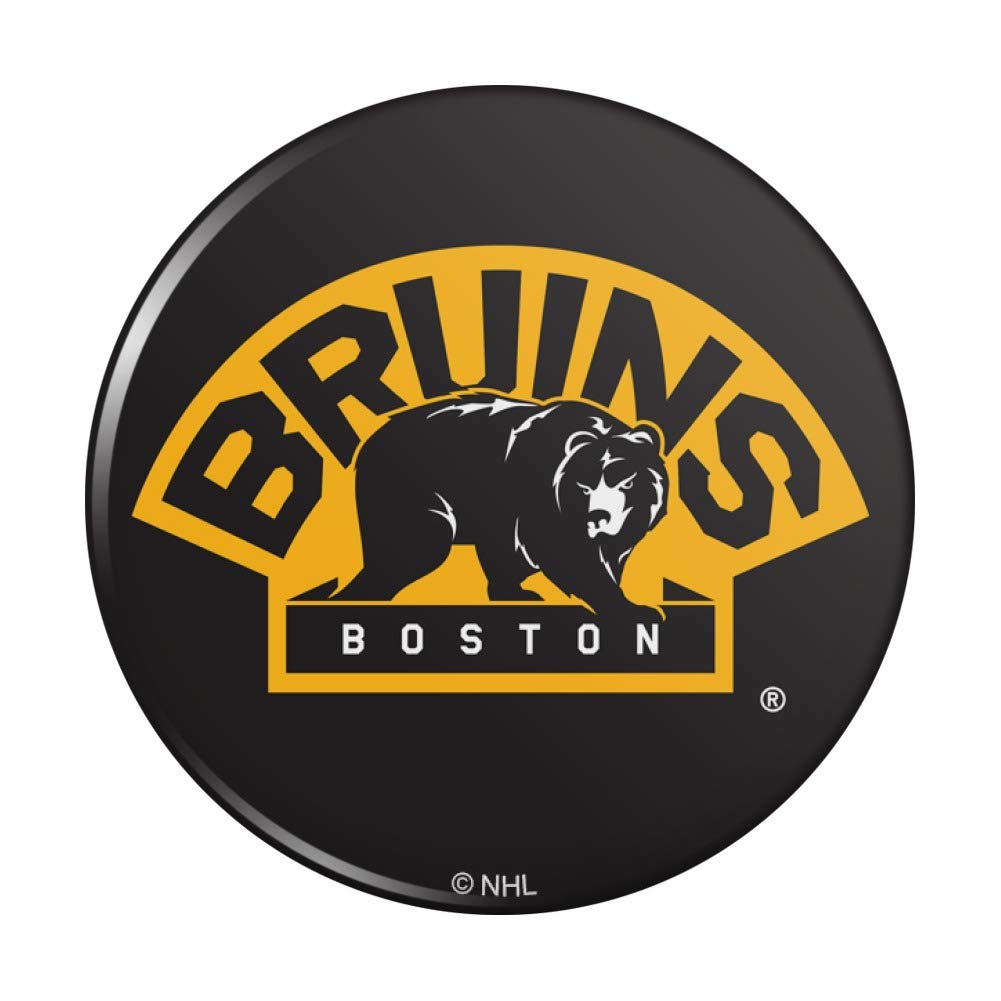 Boston Bruins NHL Logo Refrigerator Magnet - Strong Magnetic Locker Button for Kitchen, Office, Dorm & Game Room Decor
