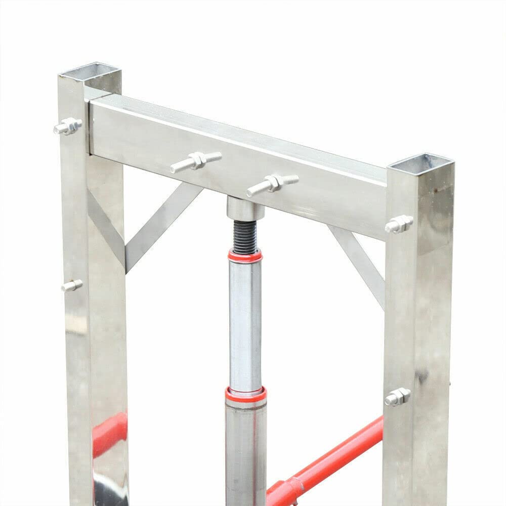 12L Hydraulic Fruit Press for Apple Cider, Wine & Juice Making - Multi-Purpose Stainless Steel Fruit Crusher & Press for Kitchen, Vegetables, Berries (Great for Home Brewing & Farmhouse Use)