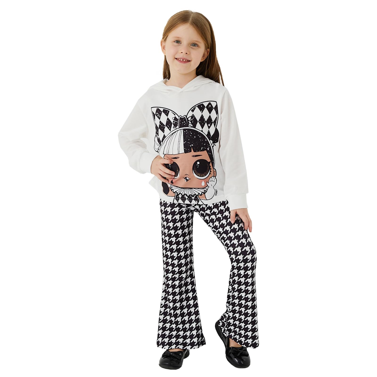 L.O.L. Surprise! Girls 2-Piece Outfit Set - Long Sleeve Hoodie & Leggings | Cute Casual Wear for School, Playdates & Birthday Parties