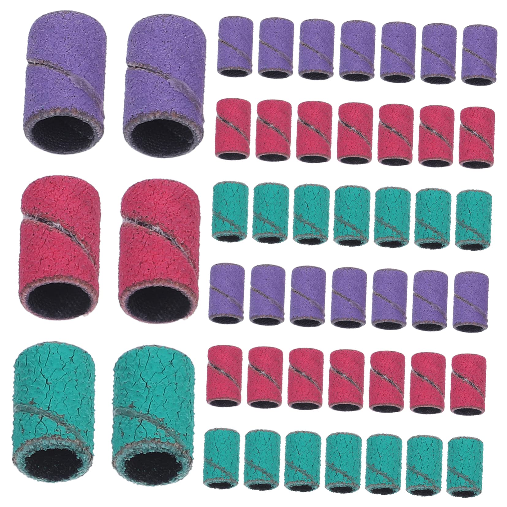 Minkissy 3 Sets Fine Grit Sanding Bands for Nail Drill - Professional Nail Polishing & Grinding Tools (3 Boxes x 3) - Perfect for Salon, Home Manicure & Nail Art Design