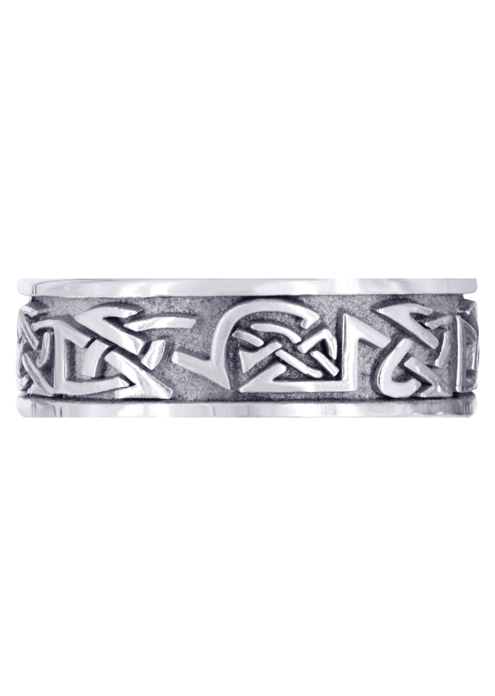 Celtic Men's Wedding Band Ring - Sand Blast & High Polish Finish - Graham Style - Perfect for Weddings, Anniversaries & Special Occasions