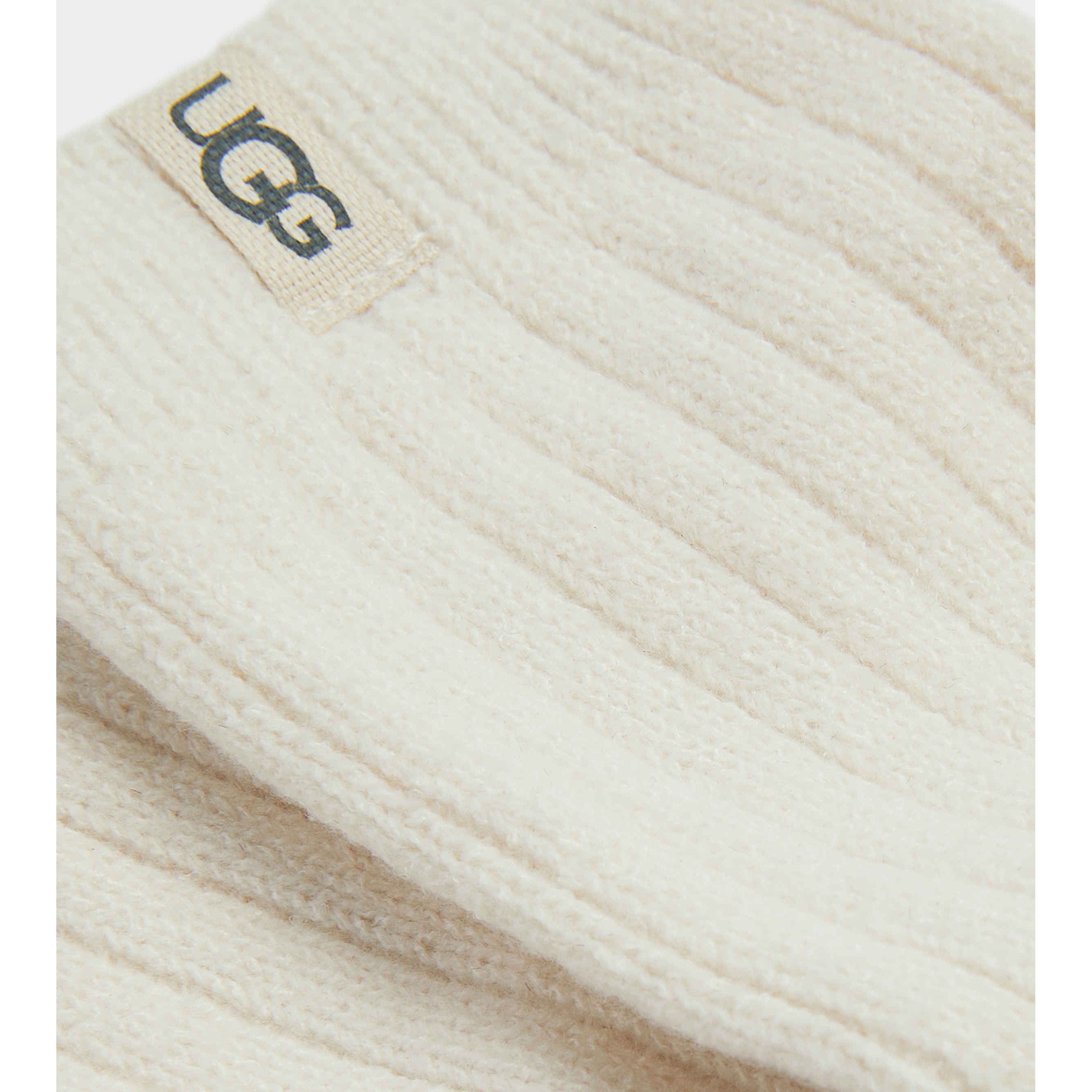 UGG Women's Rib Knit Slouchy Crew Socks - Soft Warm Winter Boot Socks for Women, Cozy Casual Slouchy Socks in White - Perfect for Boots, Lounging & Cold Weather Comfort