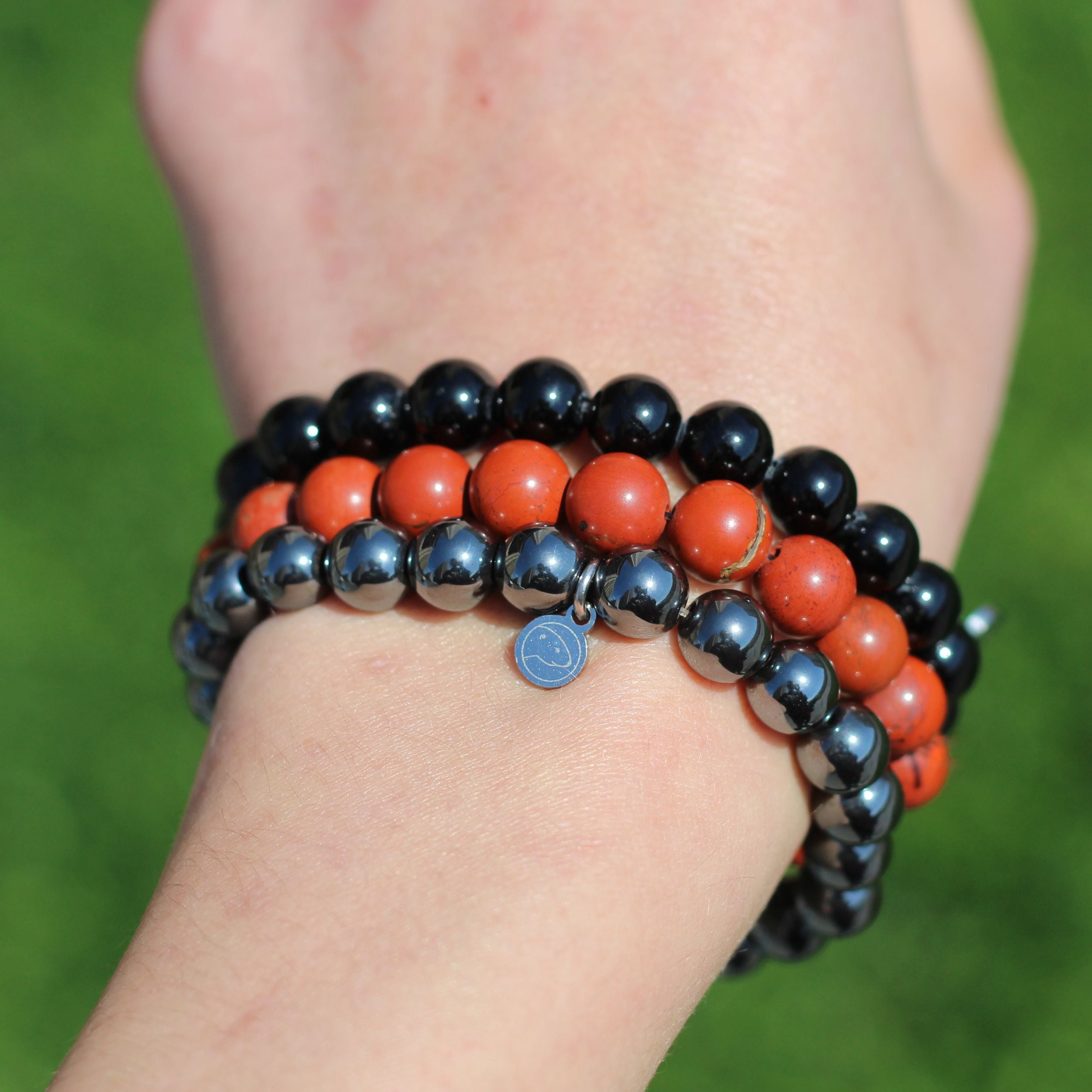 Root Chakra (Muladhara) Healing Bracelet Set - 7 Chakra Balancing Beaded Bracelets for Meditation, Yoga & Spiritual Awakening - Grounding Energy Stone Jewelry for Women & Men